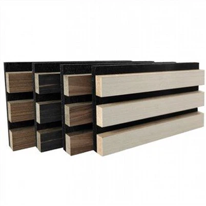 Panneau acoustique en lattes de placage MDF
